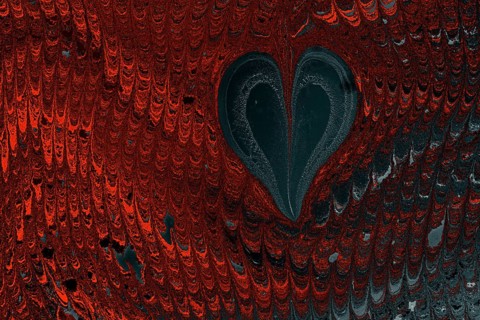 Ebru marble conch effect surface pattern design for print