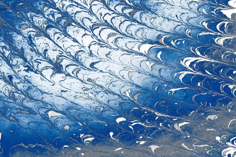 Ebru marble conch effect surface pattern design for print
