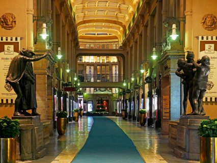 The Mädlerpassage deserted in times of lockdown 2020 Leipzig, Saxony, Germany, Europe