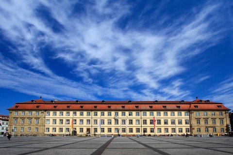 The New Town Hall on Maxplatz in Bamberg The New Town Hall on Maxplatz in Bamberg, Bavaria,