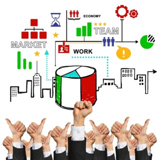 Group of hands of businesspeople showing gestures isolated on white