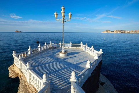 Benidorm Mirador del Castillo Mediterranean lookout point in Alicante Spain