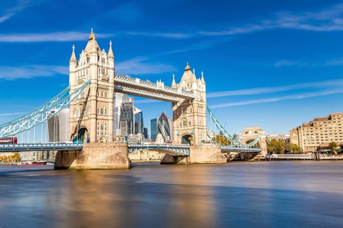Tower Bridge in London, UK, United Kingdom. Europe