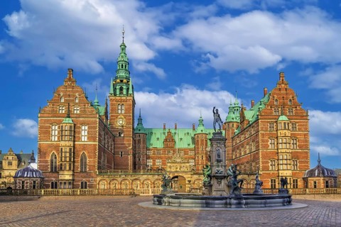 Frederiksborg Palace is a palace in Hillerod, Denmark, Europe