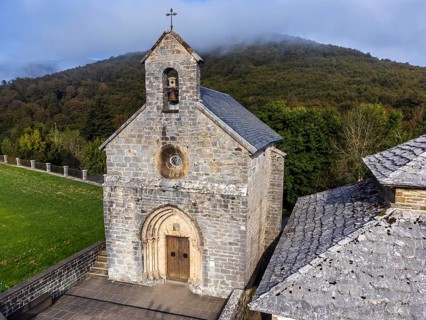 Roncesvalles, Church of Santiago, Santiago's road, Navarra, Spain, Europe