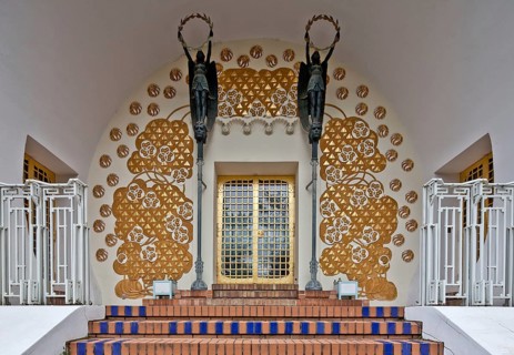Ernst Ludwig House, 1901 by Joseph Maria Olbrich, main portal