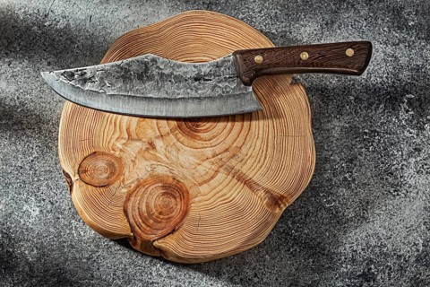 Dmascus Steel Knife For Meat