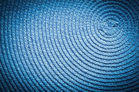 Texture of blue curled surface
