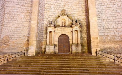 La Roda El Salvador church in Albacete at Castile La mancha of Spain