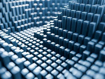 3d render of abstract data structure. High quality 3d illustration