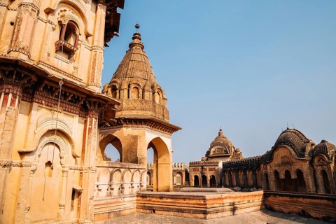 Lakshmi Narayan Mandir ancient ruins in Orchha, India, Asia