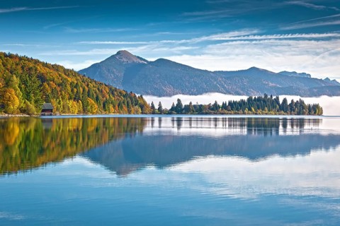 An image of the Walchensee in Bavaria Germany