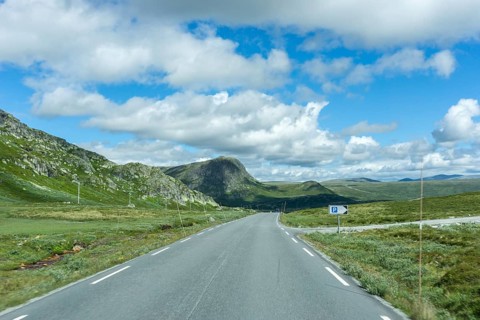 Fascinating natural landscape in Jotunheimen in the summertime in Norway. Great natural landscape