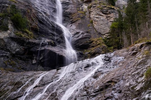 Maralmbach Falls, Malta Valley, Hohe Tauern National Park, Carinthia, Austria, Europe