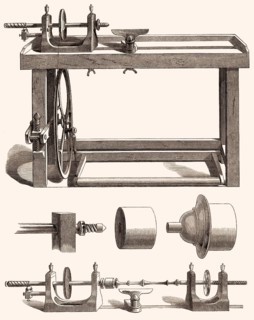 Wood lathe, 19th century, Wood lathe, 19th century