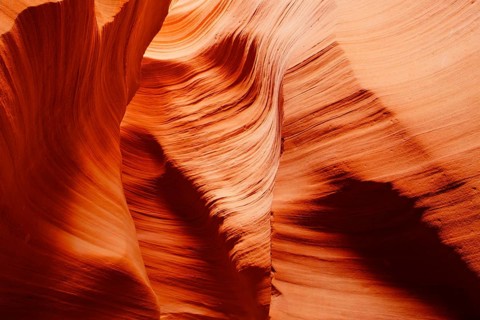 Sandstone waves and colors inside iconic Antelope Canyon, Arizona