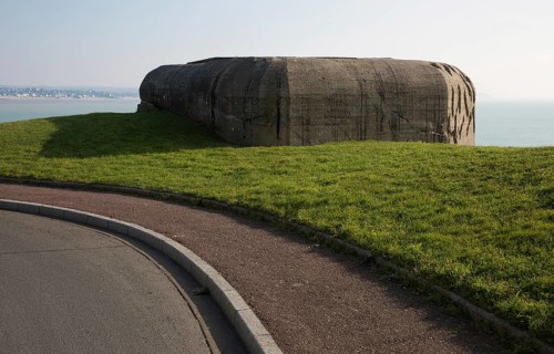 Granville, artillery bunker, gun bunker of a German coastal battery in the course of the Atlantic