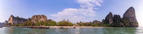 A panorama picture of Railay Beach West