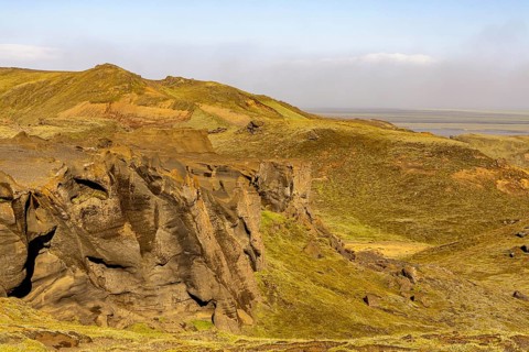 Pakgil volcanic area, south coast, Iceland, Europe