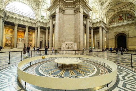 Foucault pendulum, Pantheon, le Panthéon, monument in neoclassical style, 5th district, Paris,