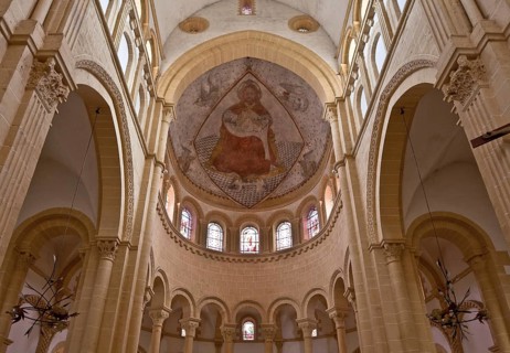Paray-le Monial Burgundy Basilica Sacre-Coeur 70923 Begun around 1100 Colour version 2005 according