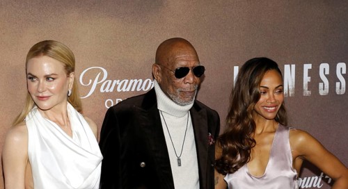 Nicole Kidman, Morgan Freeman and Zoe Saldana at the 'Lioness' Season 2 Premiere held at the