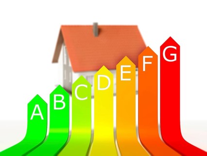 An image of a nice model house with energy rating