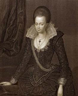 Lady Arbella Stuart or Arabella Stewart, 1575-1615, an English noblewoman, considered a possible