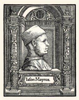 Portrait of Giasone dal Maino, 1435-1519, Professor of law at the universities of Pavia and Pisa