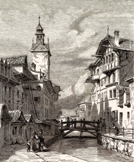 Luzern, eine Stadt in der Zentralschweiz, Europa, 18. Jahrhundert