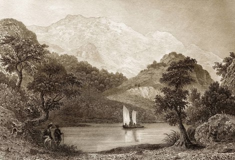 The Trossachs, eine kleine bewaldete Schlucht in der Gemeinde Stirling in Schottland, 19.