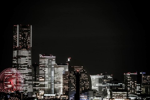 Yokohama Minato Mirai of night view (at the time of the entire light up). Shooting Location: