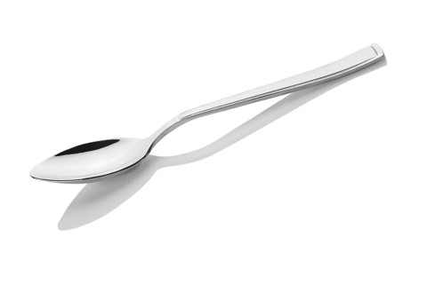 Spoon with reflection isolated