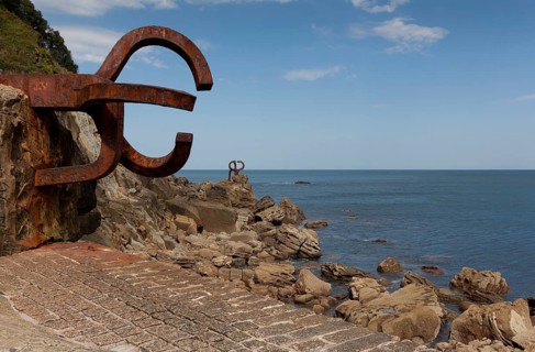 Peine de los vientos by Eduardo Chillida, San Sebastian, Gipuzkoa, Spain, Europe