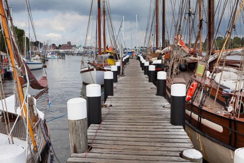 Old harbour, Kappeln, Schleswig-Holstein, Germany, Europe