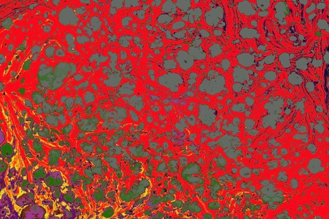 Ebru marble effect surface pattern design for print