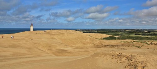 Rubjerg Knude, big sand dune at the west coast of Denmark
