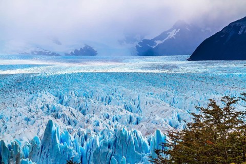 The spectacular glacier Perito Moreno, located in the national park of Los Glaciares in the