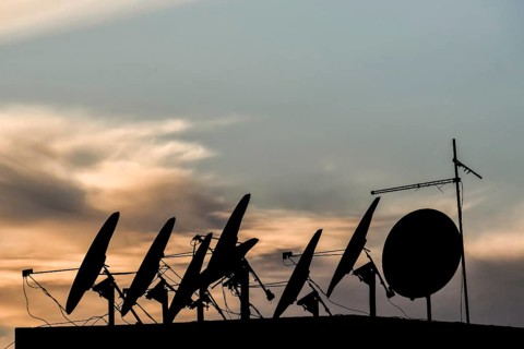 Silhouette of antenna,, CONTINENT_