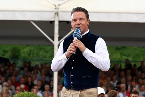 Stefan Mross (singer / presenter / entertainer) on the ARD TV programme Immer wieder sonntags,