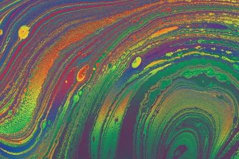 Ebru marble effect pattern design for print