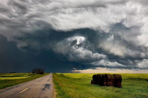 Prairie Storm Clouds Canada Saskatchewan Dramatic Summer