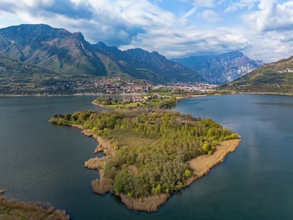 View of Isella peninsula on Lake Annone