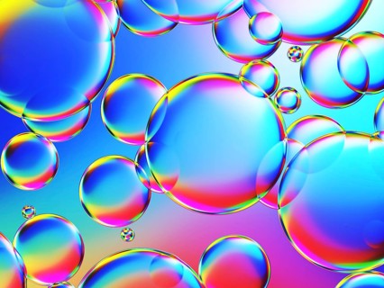 Illustration of some colorful bubbles background