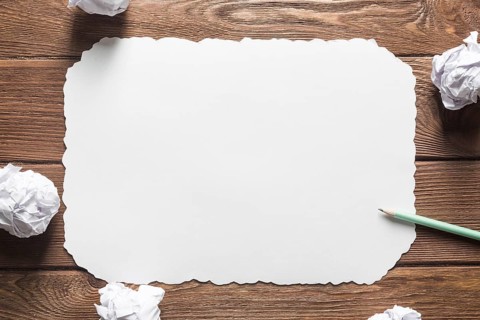 Concept of creativity and inspiration presented by blank papershit. Place your text