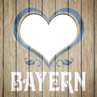 An image of a beautiful wooden heart Bayern
