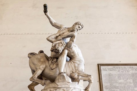 An image of Hercules Beating the Centaur Nessus