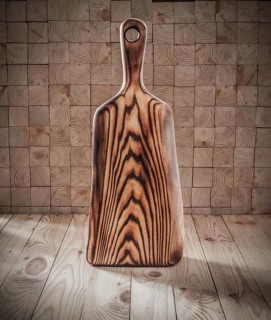 Burned Ash Tree Live Edged Vintage Wooden Chopping Board