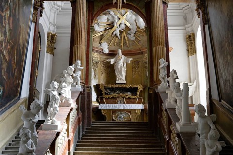 Interior view, Holy Stairs, Loreto Chapel, Minoritska 449, Brno, South Moravian Region, Czech