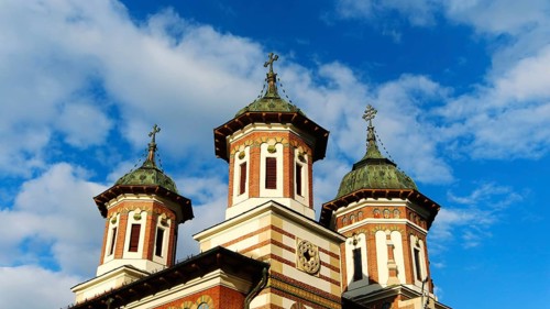 Monastery in the City of Sinaia, Romania, Europe